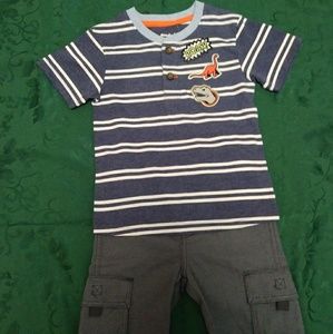 NWT boys dino outfit